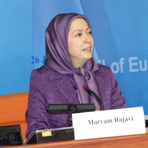 Maryam Rajavi, Council of Europe, Strasbourg- 26 January 2015