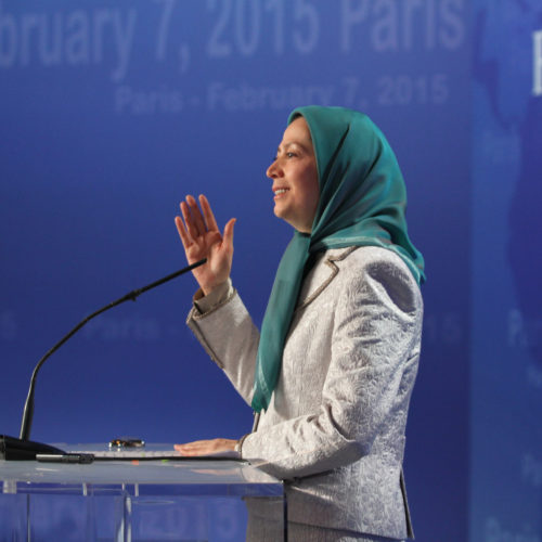 Maryam Rajavi, Religious dictatorship engulfed in crises, Iran ready for change- Paris- 7 February 2015