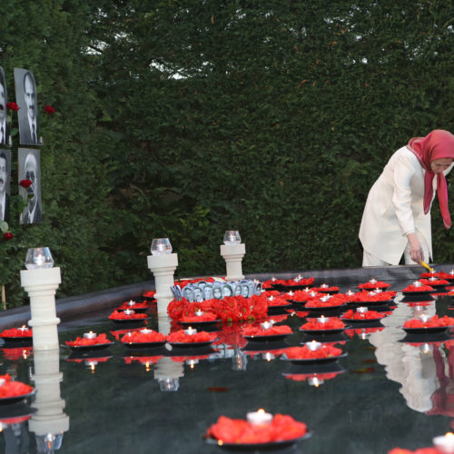 Maryam Rajavi, Auvers sur Oise, Commemorating Mojahed martyrs of 8 April 2011- 12 April 2015