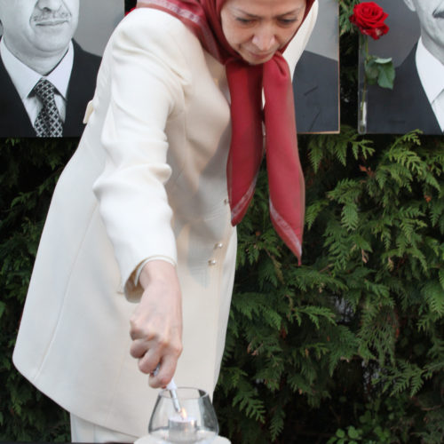 Maryam Rajavi, Auvers sur Oise, Commemorating Mojahed martyrs of 8 April 2011- 12 April 2015