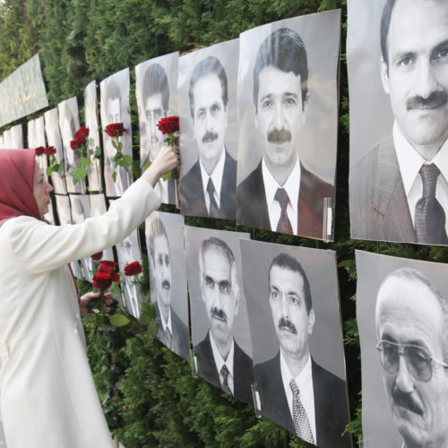 Maryam Rajavi, Auvers sur Oise, Commemorating Mojahed martyrs of 8 April 2011- 12 April 2015