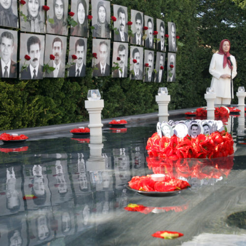 Maryam Rajavi, Auvers sur Oise, Commemorating Mojahed martyrs of 8 April 2011- 12 April 2015