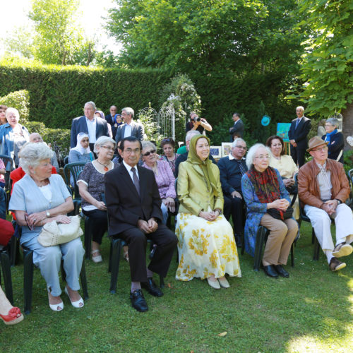 Maryam Rajavi at the flowers festivity in Auvers-sur-Oise, France- June 6, 2015