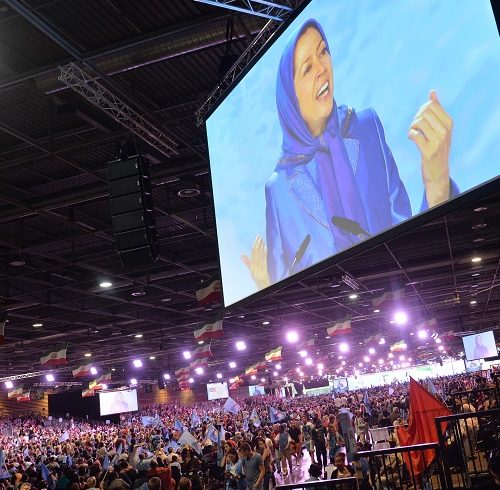 Maryam Rajavi, Iranian resistance leader at the grand annual gathering in Paris on 13 June 2015 -7