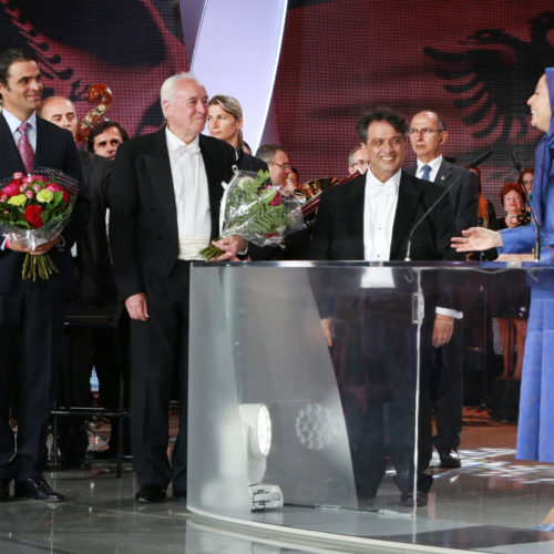 Maryam Rajavi, Iranian opposition leader Maryam Rajavi expresses her gratitude to Albanian Radio-television orchestra at the grand annual gathering in Paris _46
