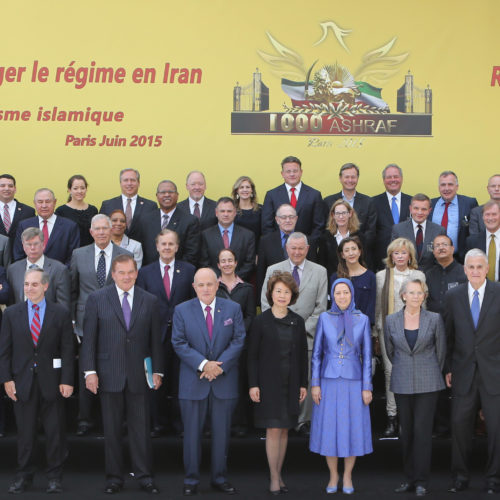 Maryam Rajavi in Grand Gathering near Paris marking the anniversary of the Resistance against the theocratic regime ruling Iran 13 June 2015