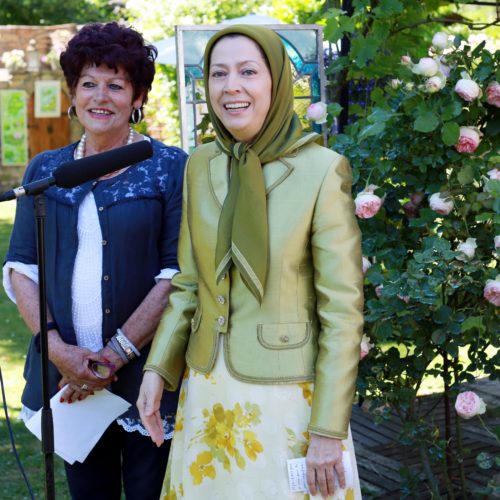 Maryam Rajavi at the flowers festivity in Auvers-sur-Oise, France- June 6, 2015