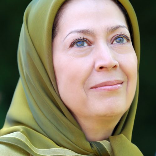 Maryam Rajavi at the flowers festivity in Auvers-sur-Oise, France- June 6, 2015