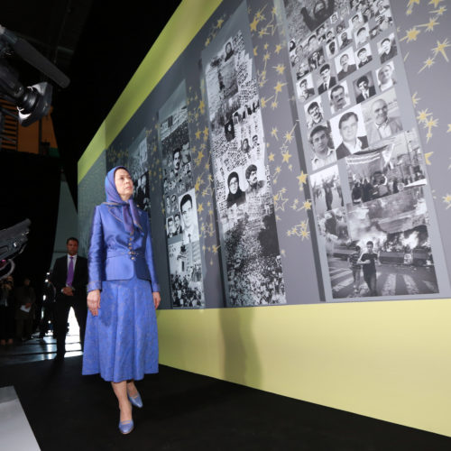 Maryam Rajavi, Iranian opposition leader at the grand annual gathering in Paris _57