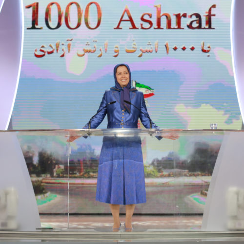 Maryam Rajavi, Iranian opposition leader at the grand annual gathering in Paris _41