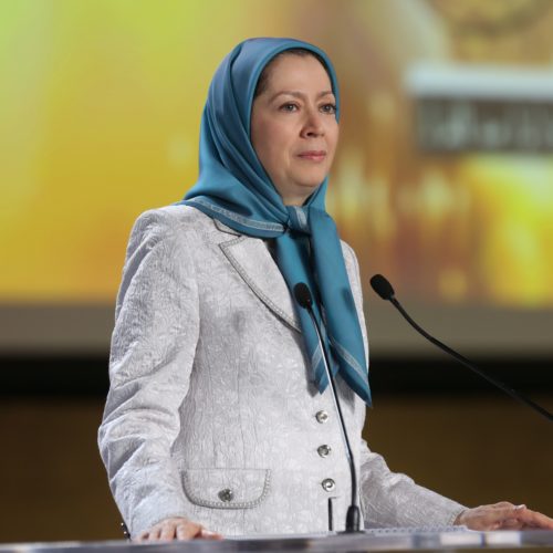 Maryam Rajavi Iran’s opposition Leader addresses dignitaries from Arab and Islamic countries and representatives of Muslim communities in France in a major Ramadan conference in Paris on 3 July 2015