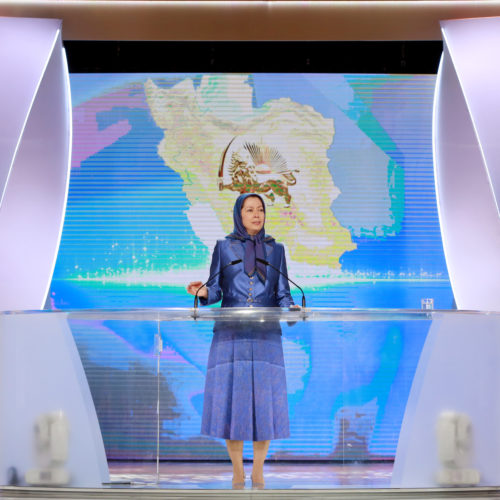 Maryam Rajavi in Grand Gathering near Paris marking the anniversary of the Resistance against the theocratic regime ruling Iran 13 June 2015