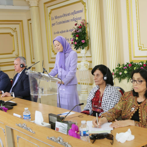 Maryam Rajavi in Conference on Iranian regime's destructive role in the Middle East