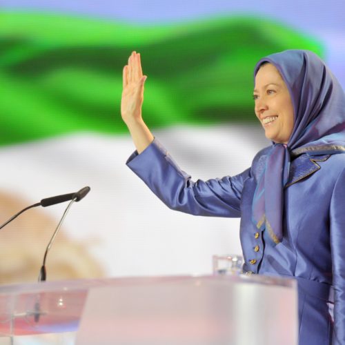 Maryam Rajavi in Grand Gathering near Paris marking the anniversary of the Resistance against the theocratic regime ruling Iran 13 June 2015