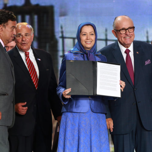 Maryam Rajavi in Grand Gathering near Paris marking the anniversary of the Resistance against the theocratic regime ruling Iran 13 June 2015