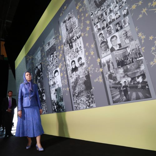 Maryam Rajavi in Grand Gathering near Paris marking the anniversary of the Resistance against the theocratic regime ruling Iran 13 June 2015