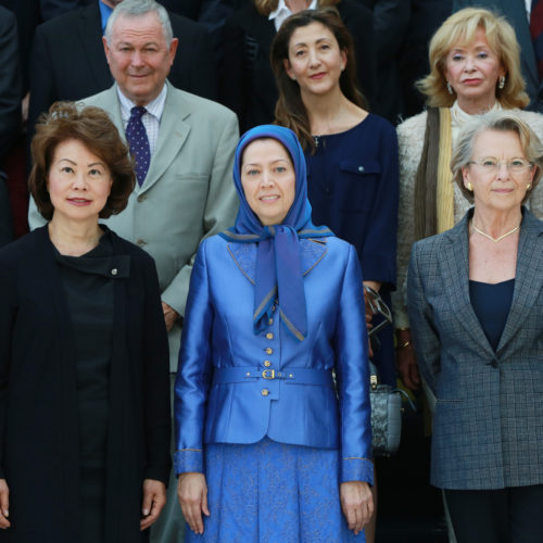 Maryam Rajavi in Grand Gathering near Paris marking the anniversary of the Resistance against the theocratic regime ruling Iran 13 June 2015