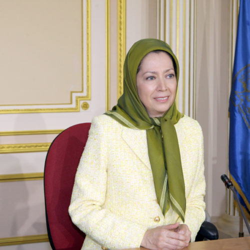 Maryam Rajavi at the meeting of the National Council of Resistance of Iran, June 17 and 18, 2015