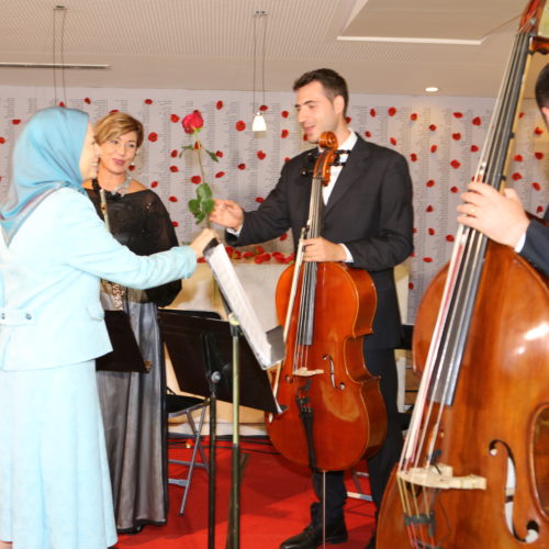 Maryam Rajavi at the International Day against death penalty conference