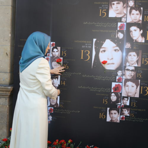 Maryam Rajavi at the International Day against death penalty conference