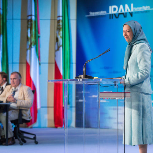 Maryam Rajavi at the International Day against death penalty conference