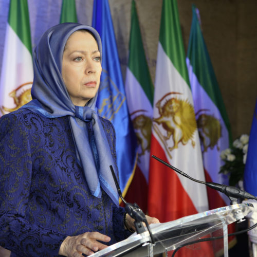 Maryam Rajavi pays tribute to a deceased member of the NCRI and four senior women affiliates of the PMOI, Auvers sur Oise December 6, 2015