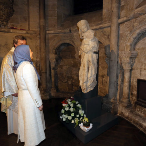 Maryam Rajavi attended a Christmas Eve ceremony at Saint Germain-des-Près Abbey, Paris- December 24, 2015