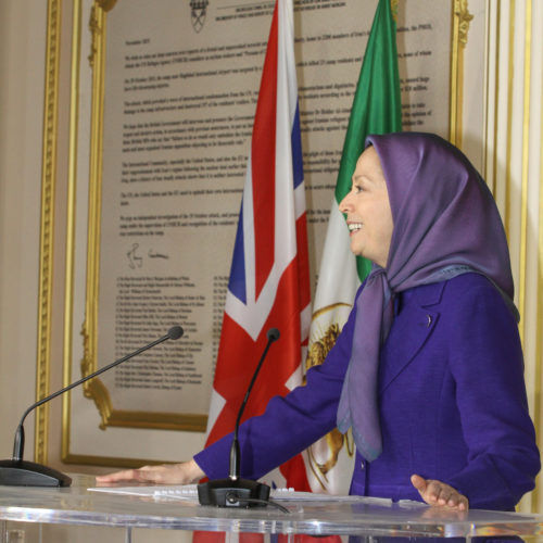 Maryam Rajavi meets with the Rt Revd. John Pritchard, and The Rt. Revd. Adrian Newman- 20 January 2016