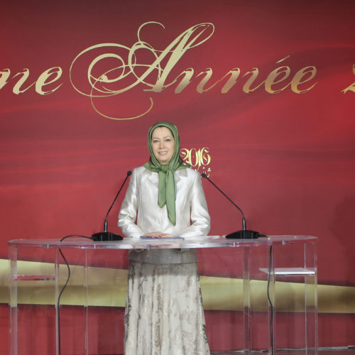 Maryam Rajavi -New Year celebration with French supporters of Iranian resistance, 10 January 2016