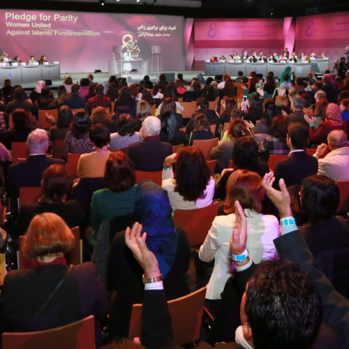 Maryam Rajavi at the International Women’s Day, Pledge for Parity: Women United Against Islamic Fundamentalism, Paris, February 27, 2016