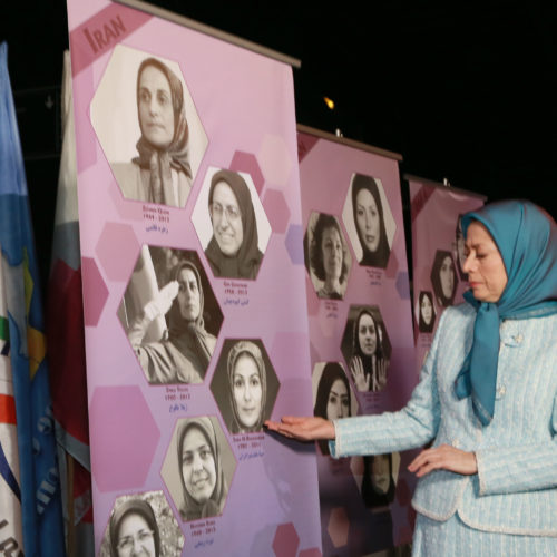 Maryam Rajavi at the International Women’s Day, Pledge for Parity: Women United Against Islamic Fundamentalism, Paris, February 27, 2016