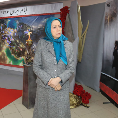 Iran uprising, the protesters and their courageous martyrs were commemorated in an exhibition simultaneous with the NCRI interim session