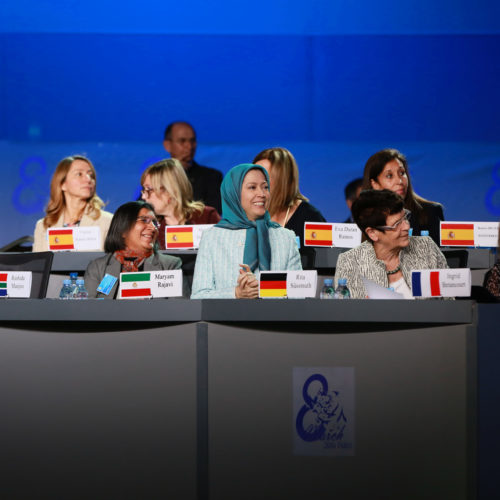 Maryam Rajavi at the International Women’s Day, Pledge for Parity: Women United Against Islamic Fundamentalism, Paris, February 27, 2016