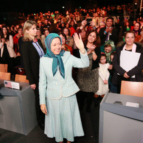 Maryam Rajavi at the International Women’s Day, Pledge for Parity: Women United Against Islamic Fundamentalism, Paris, February 27, 2016