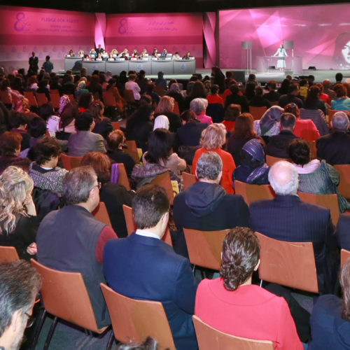 Maryam Rajavi at the International Women’s Day, Pledge for Parity: Women United Against Islamic Fundamentalism, Paris, February 27, 2016