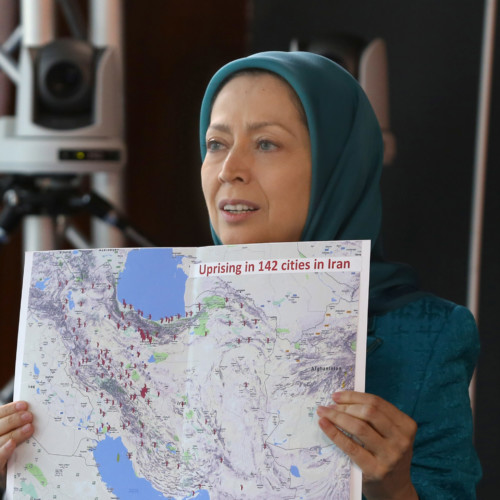 Maryam Rajavi at press conference in the Parlimentary Assembly of the council of Europe