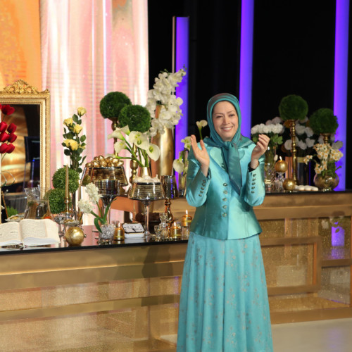 Maryam Rajavi attended a ceremony marking the Iranian New Year, Nowruz