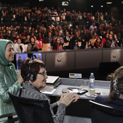 Maryam Rajavi attends IWD Conference entitled, 