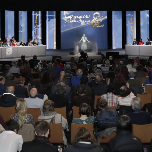 Maryam Rajavi attends IWD Conference entitled, 