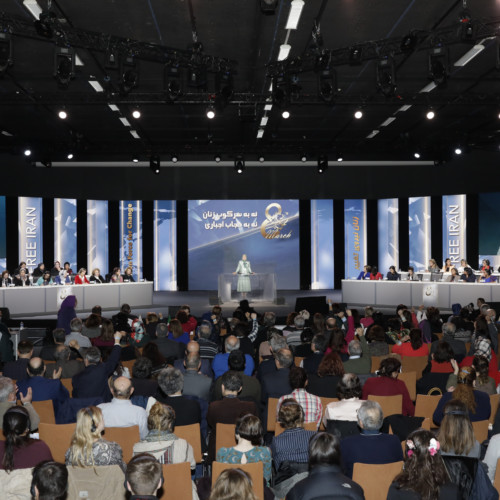 Maryam Rajavi attends IWD Conference entitled, 