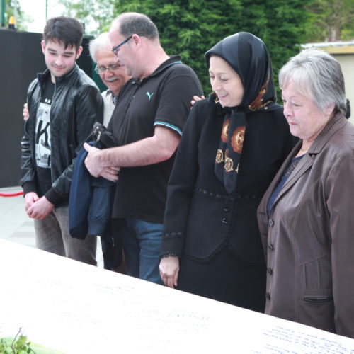 Maryam rajavi at The memorial ceremony for Victor Gulotta -21 May 2016