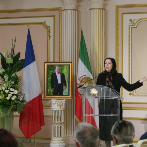 Maryam rajavi at The memorial ceremony for Victor Gulotta -21 May 2016