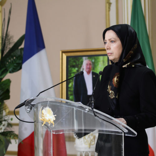 Maryam rajavi at The memorial ceremony for Victor Gulotta -21 May 2016