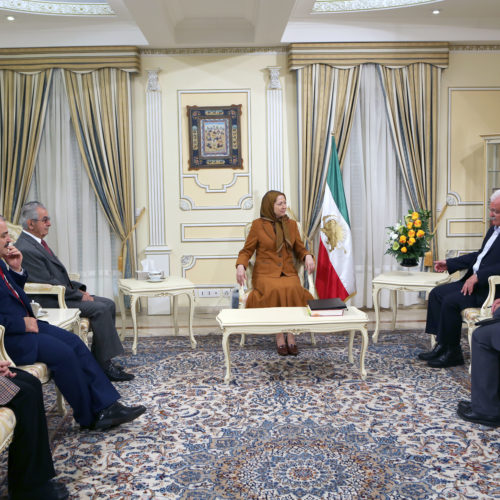 Maryam Rajavi meets with George Sabra-May 12, 2016