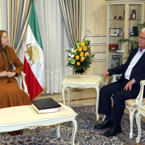 Maryam Rajavi meets with George Sabra-May 12, 2016