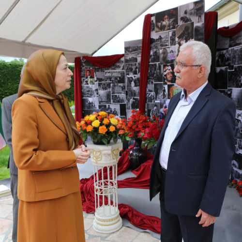 Maryam Rajavi meets with George Sabra-May 12, 2016