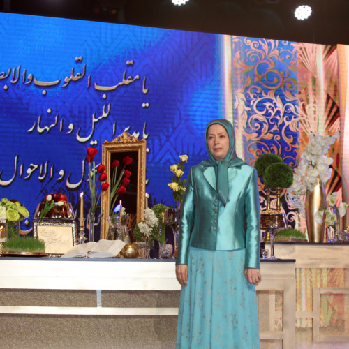 Maryam Rajavi attended a ceremony marking the Iranian New Year, Nowruz