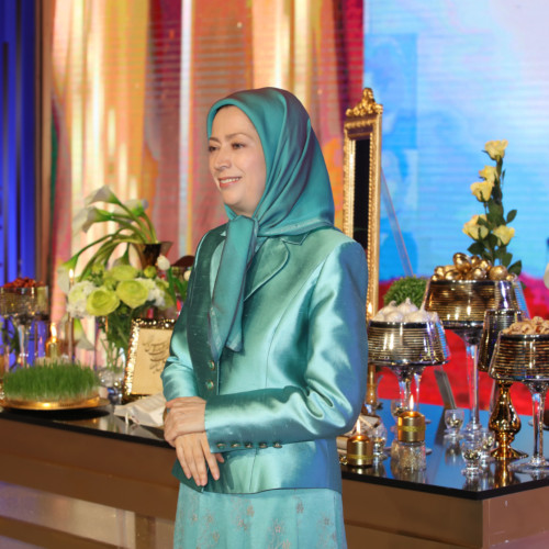 Maryam Rajavi attended a ceremony marking the Iranian New Year, Nowruz