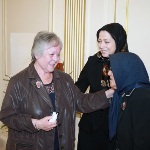 Maryam rajavi at The memorial ceremony for Victor Gulotta -21 May 2016