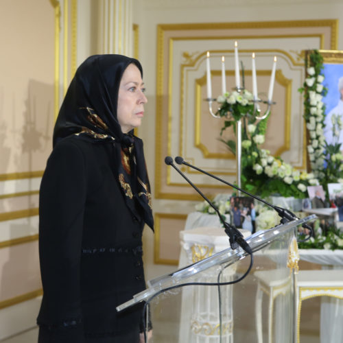 Maryam rajavi at The memorial ceremony for Victor Gulotta -21 May 2016